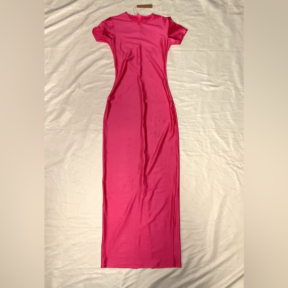 SOLD❗️❗️ NWT: SKIMS - SHINE JERSEY LONG DRESS - Picture 7 of 7